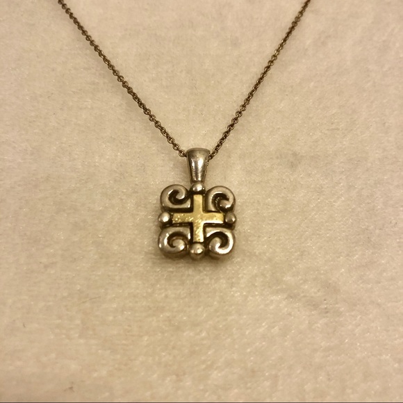 Vintage 925 Sterling Silver SK Pendant & Chain - Picture 2 of 9